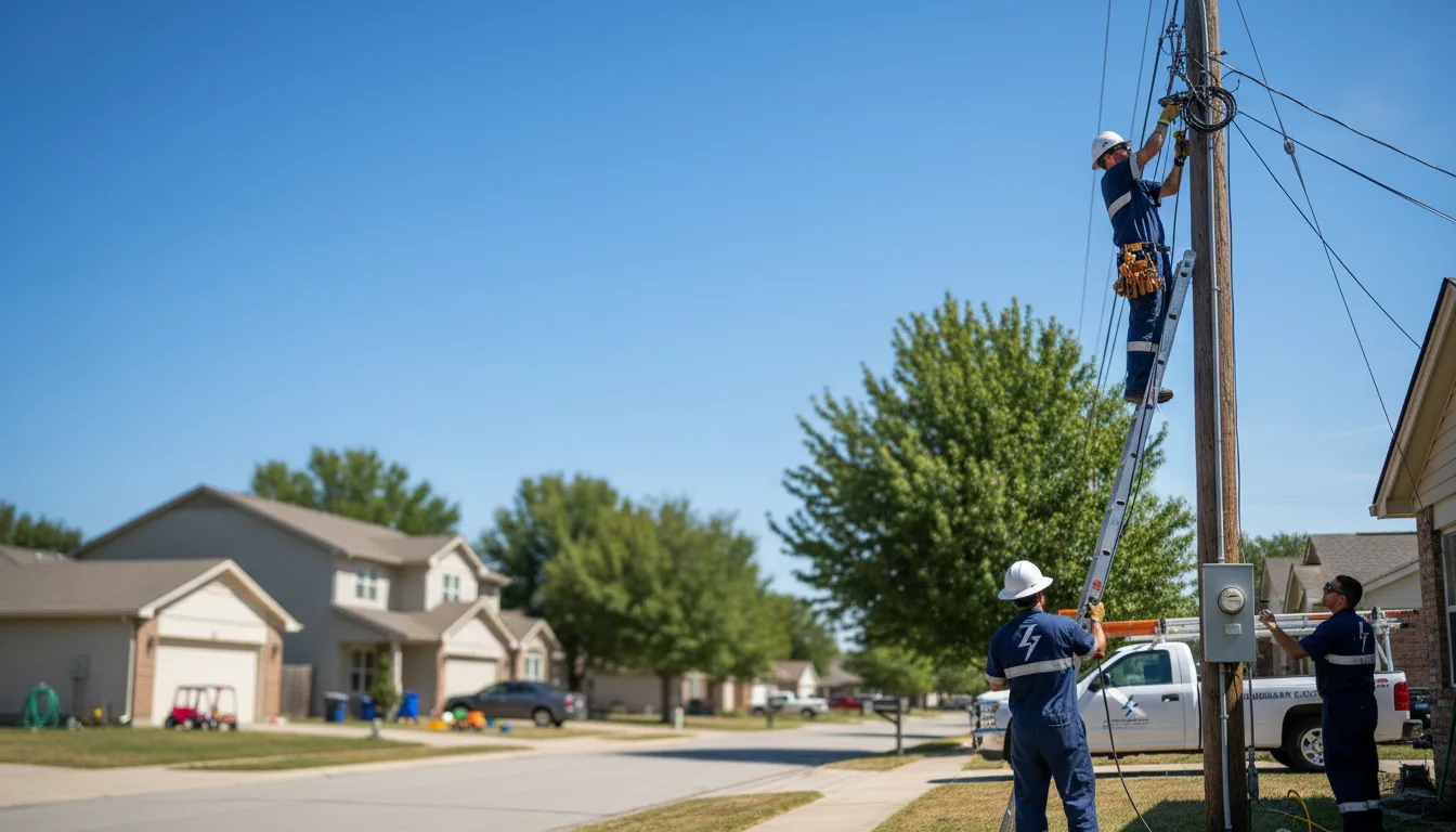 Residential electrician providing installation services in Genoa, OH